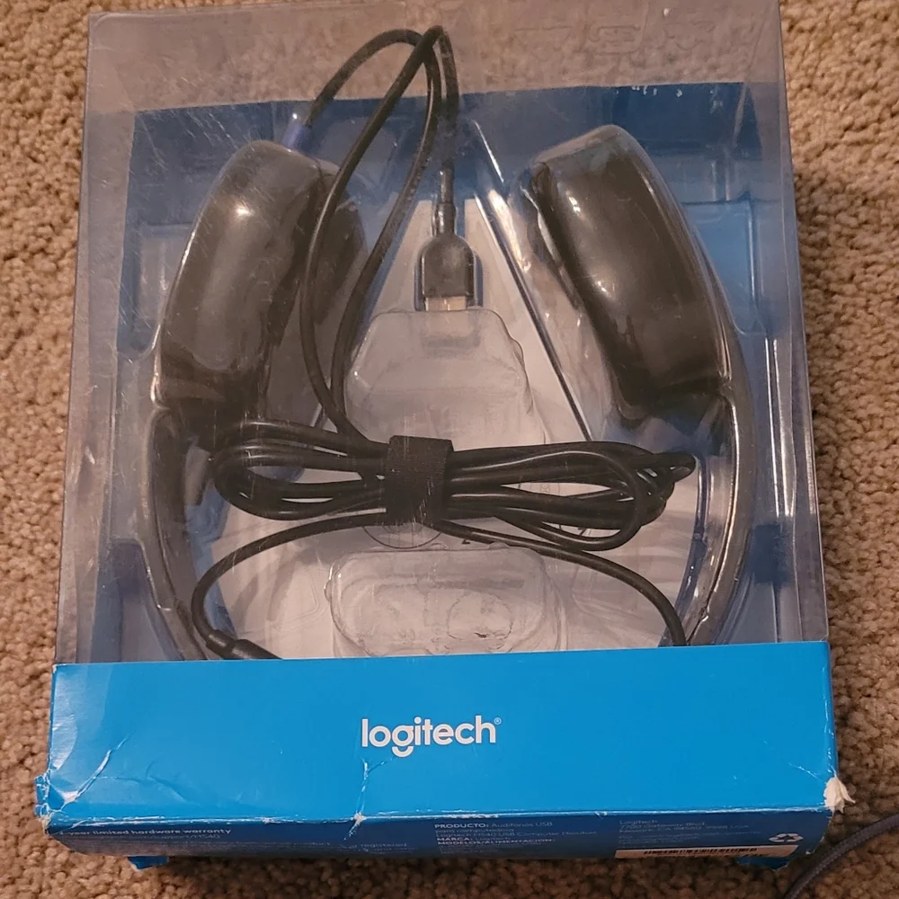 Logitech Wired Headset with Black Finish